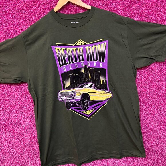 Death Row Records 213 LBC Skyline Low Rider Hip Hop Tee XL - Picture 3 of 5